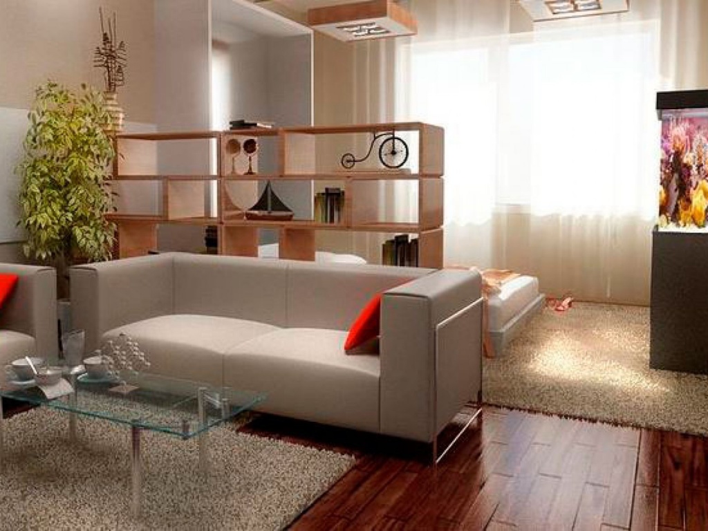 Пример расстановки мебели в однокомнатной квартире