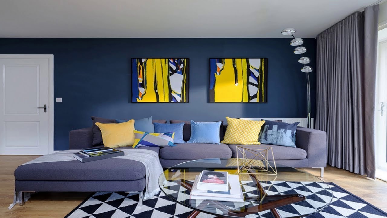 Синий в дизайне интерьера двухкомнатной квартиры 
