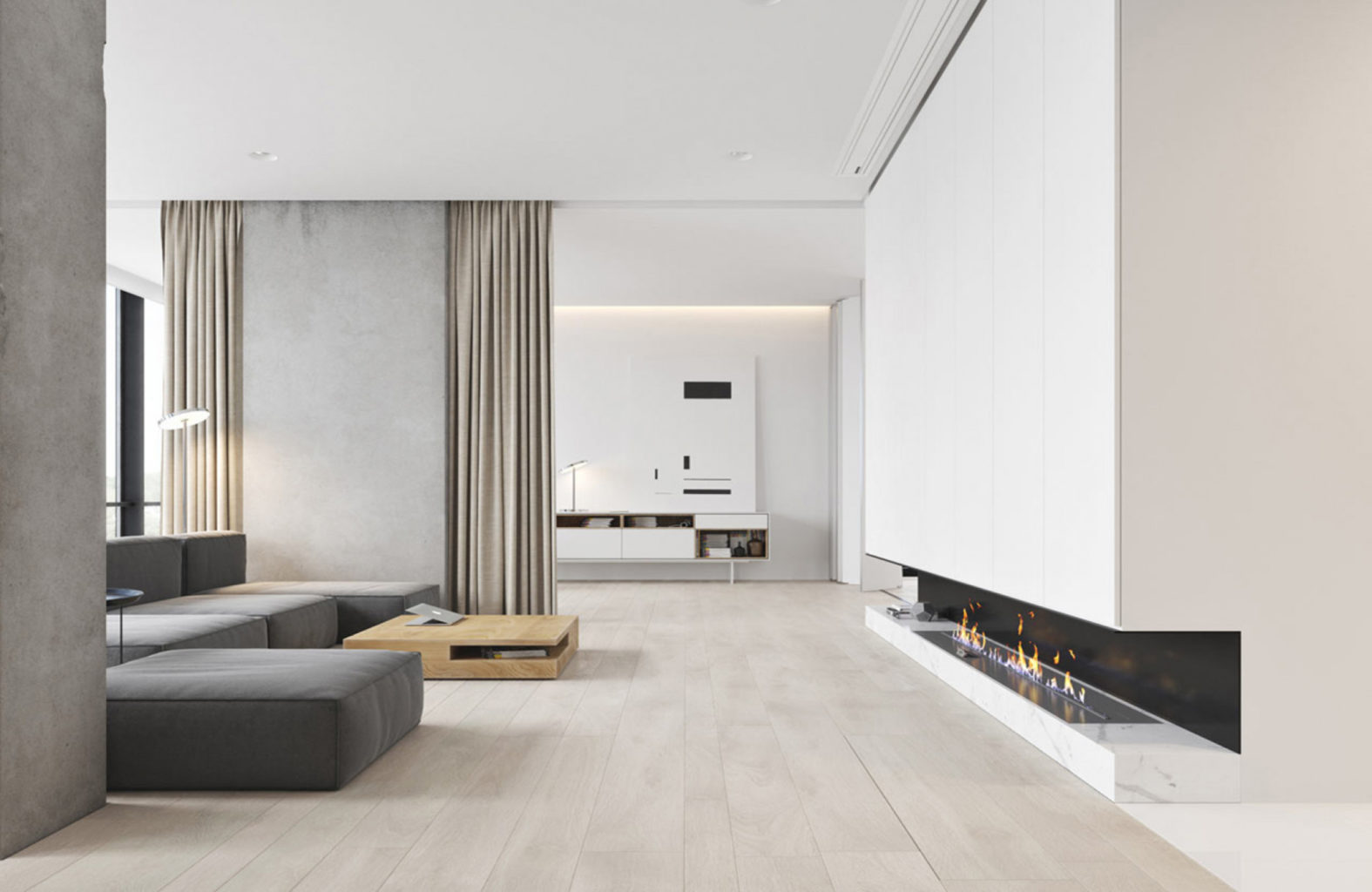 Модерн в дизайне интерьера двухкомнатной квартиры