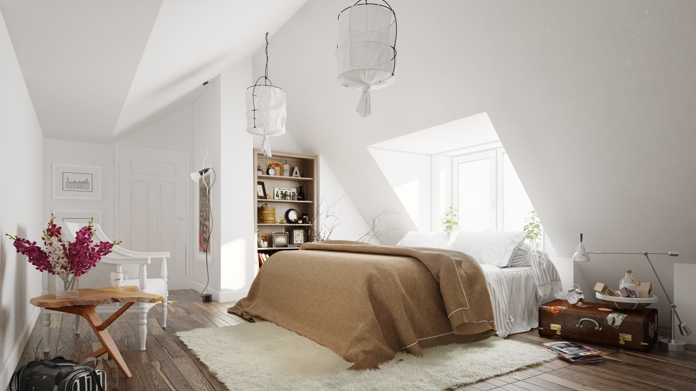 скандинавский дизайн спальни