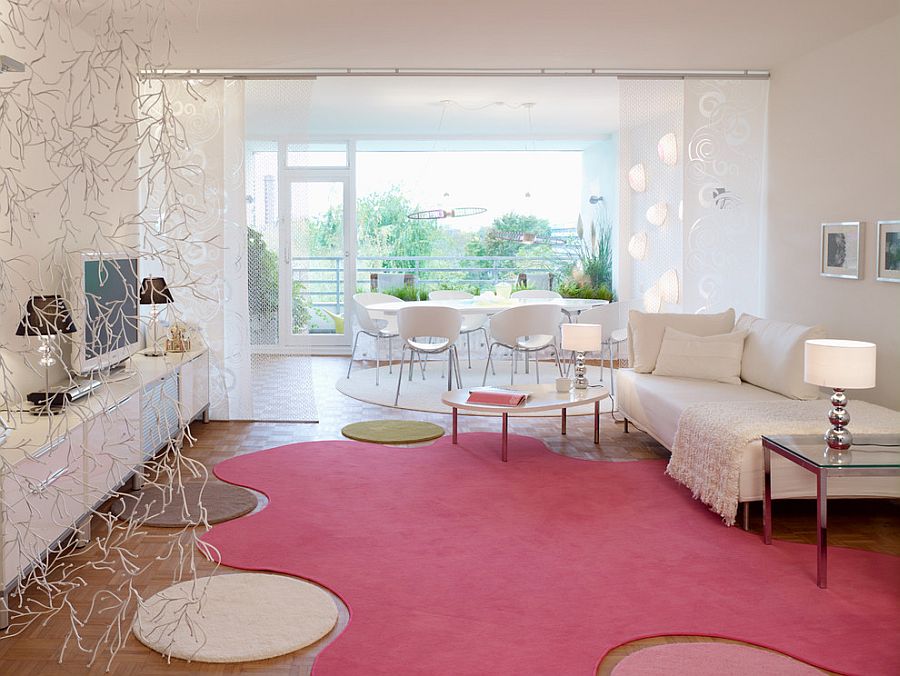 розовый в дизайне интерьера двухкомнатной квартиры 
