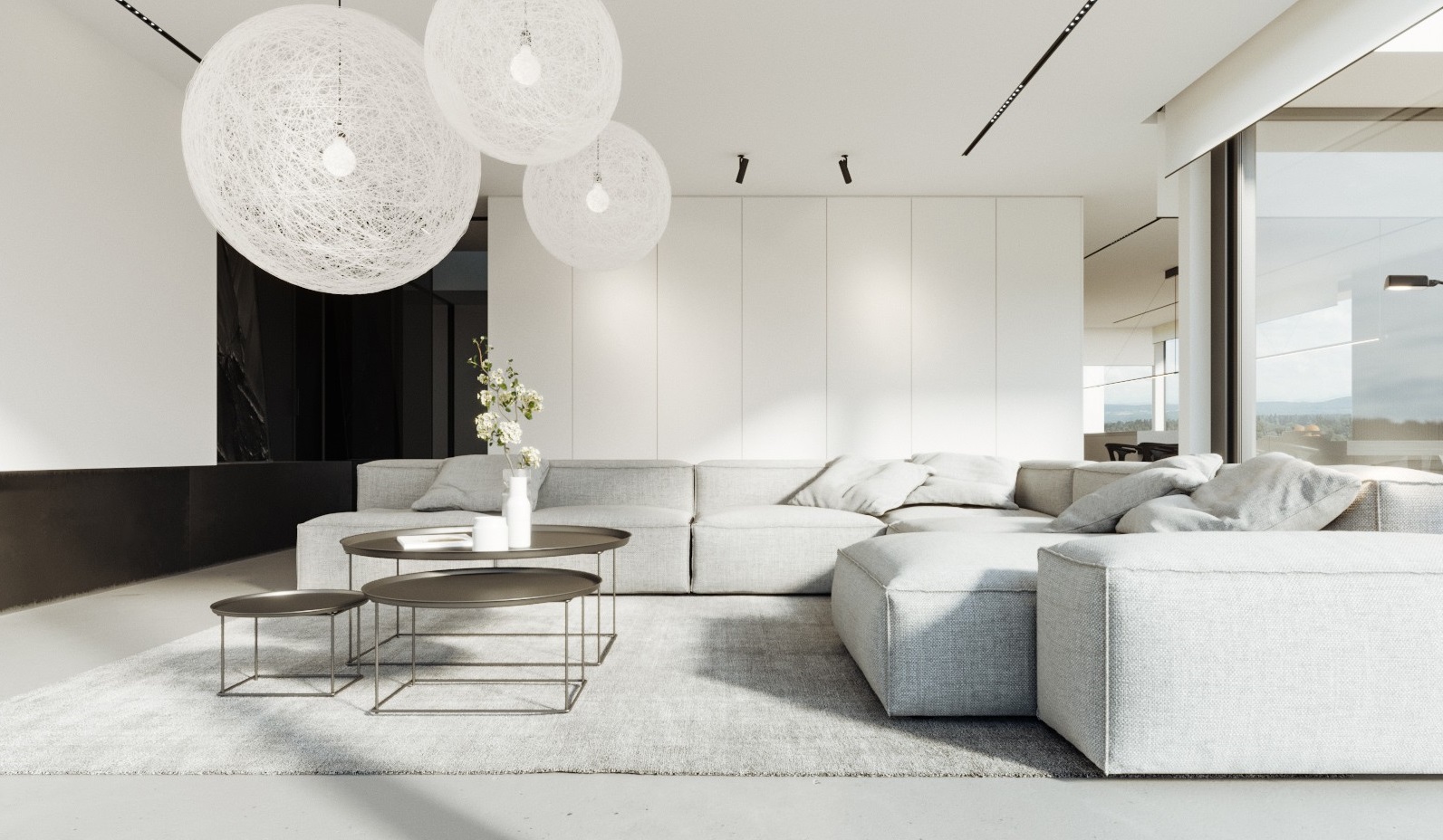 Серый в дизайне интерьера двухкомнатной квартиры