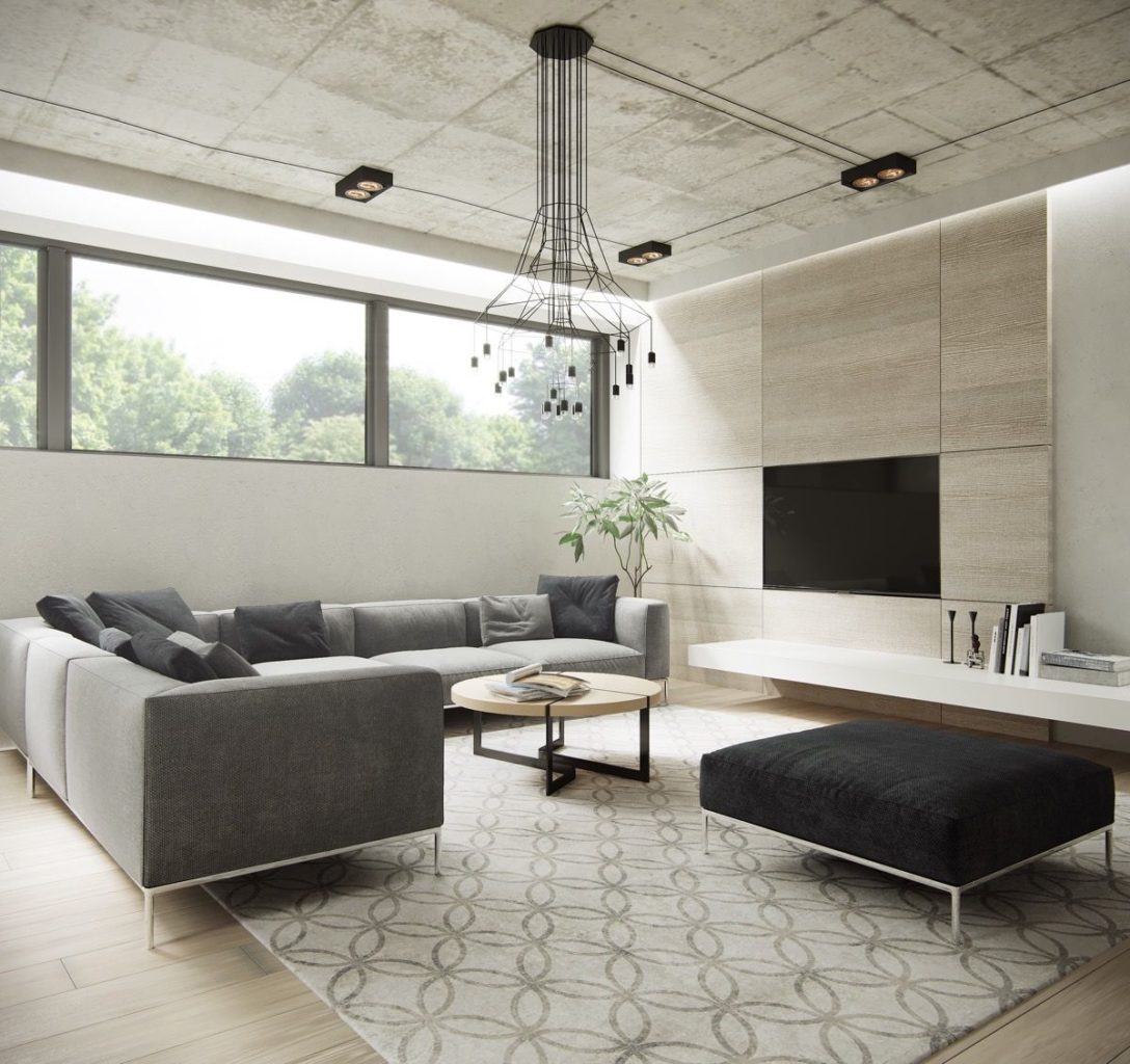 Минимализм в дизайне интерьера двухкомнатной квартиры 